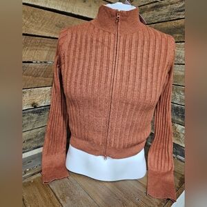 NWT Brown Wild Fable Side Split ‎ Cardigan Sweater Size Medium